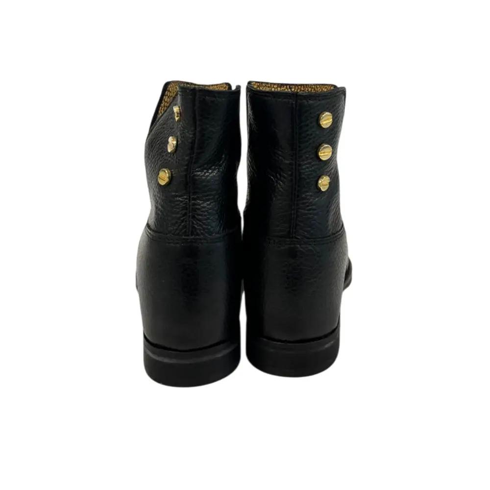 Borbonese Black Leather Women Boot