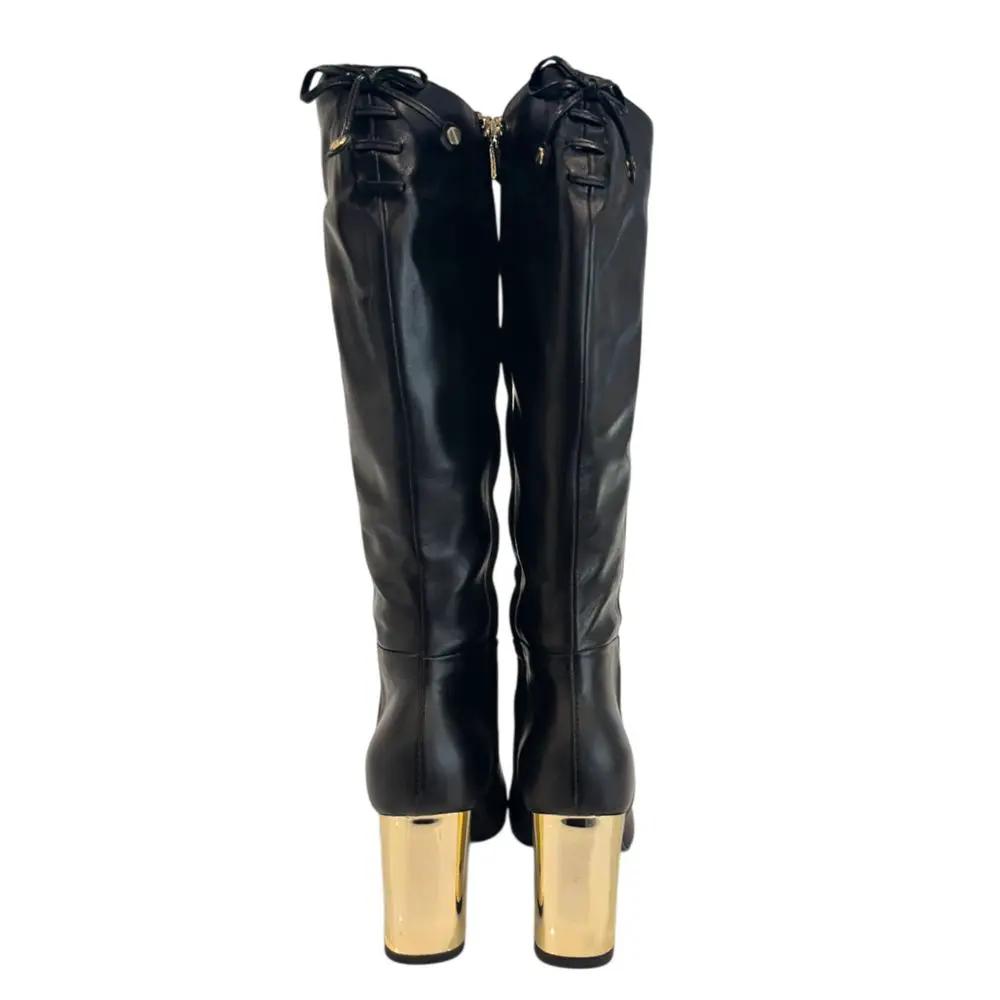 Borbonese Black Leather Women Boot