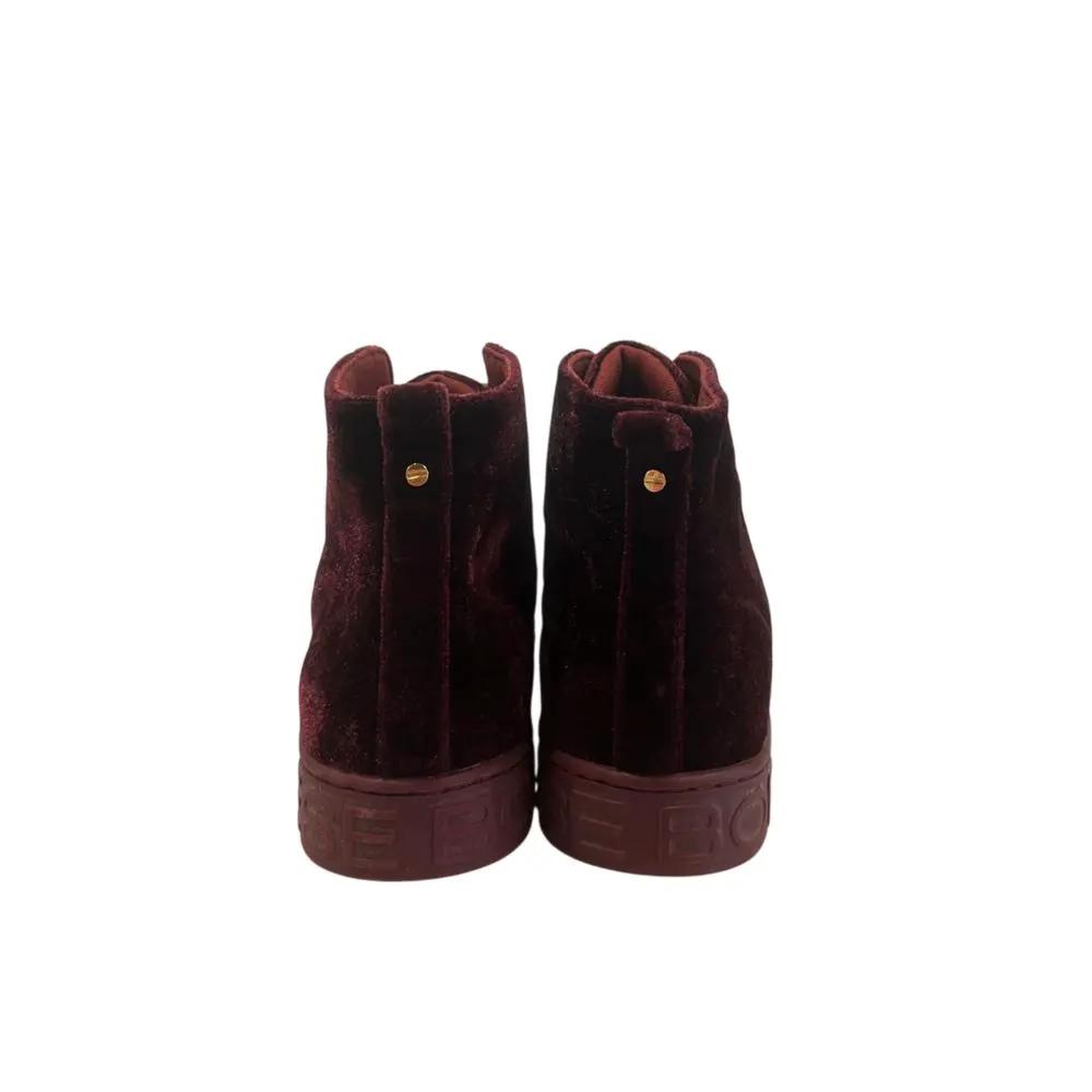 Baskets Borbonese rouges en tissu pour femme
