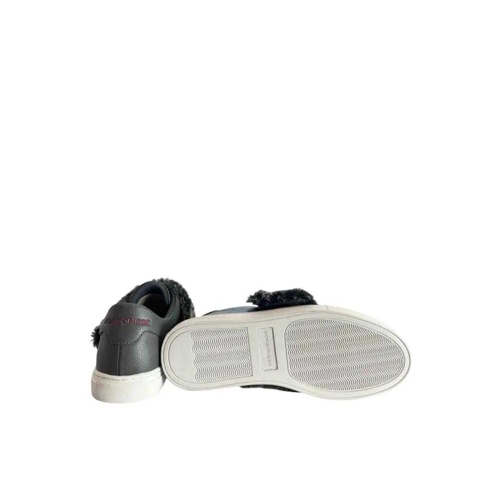 Baskets en caoutchouc gris Borbonese pour femme