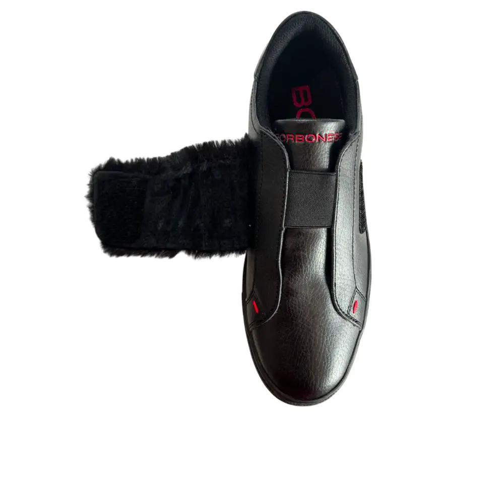 Baskets femme en caoutchouc noir Borbonese