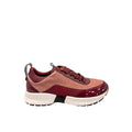 Baskets rouges en tissu pour femme Borbonese