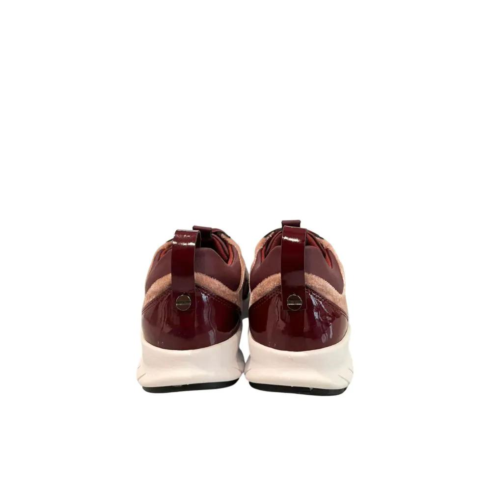 Baskets rouges en tissu pour femme Borbonese