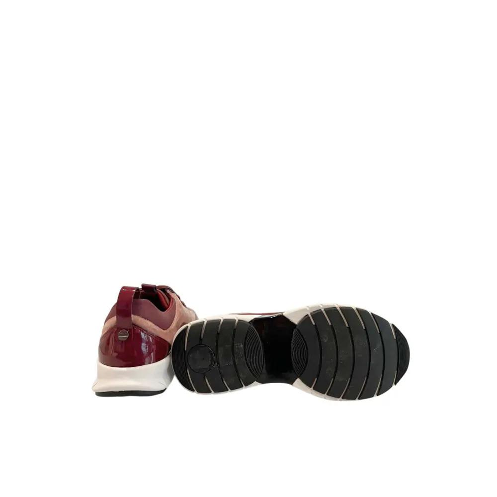 Baskets rouges en tissu pour femme Borbonese