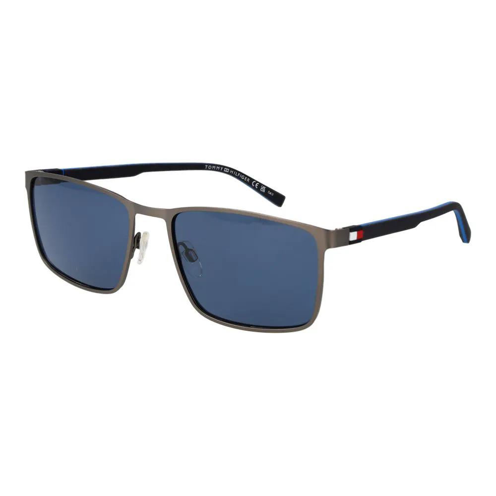 Lunettes de soleil Tommy Hilfiger en métal gris
