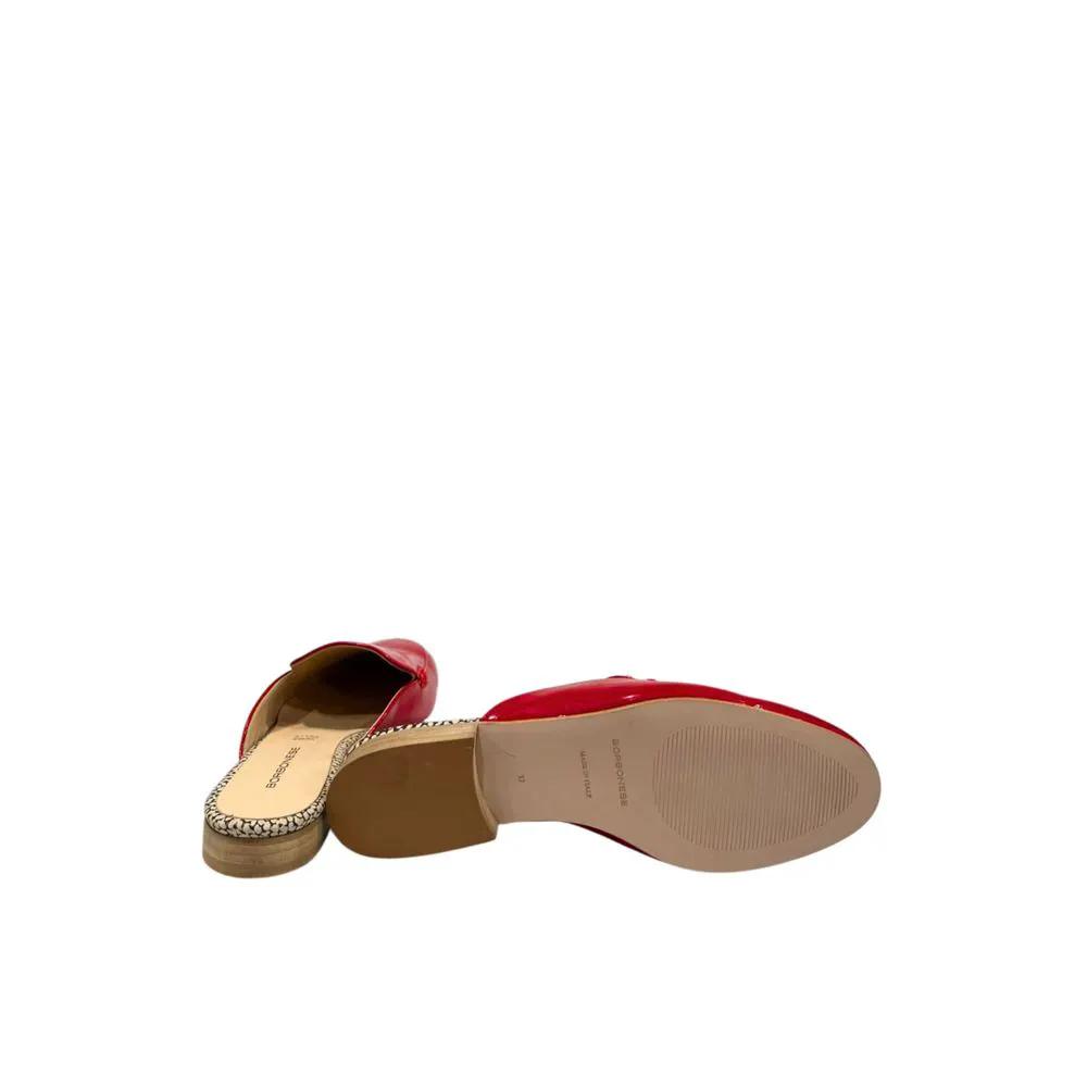 Borbonese Red Leather Women Sandal