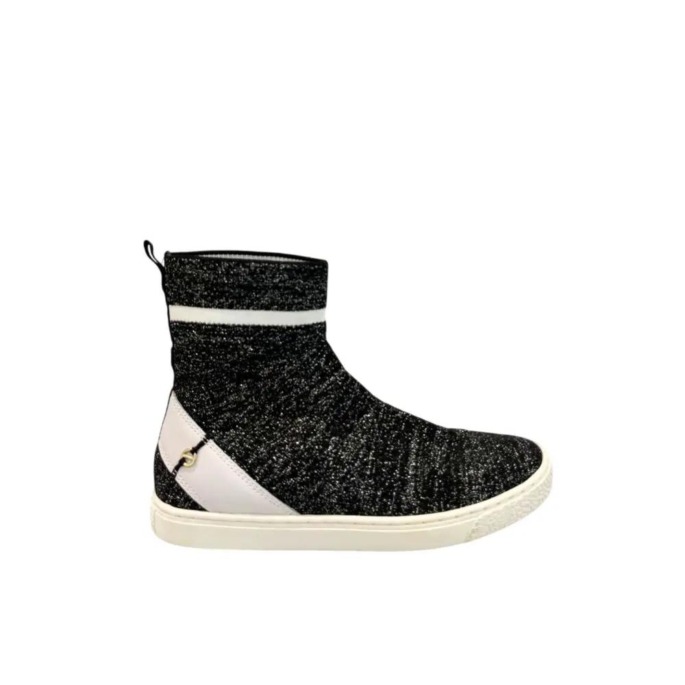 Borbonese Black Rubber Women Sneaker