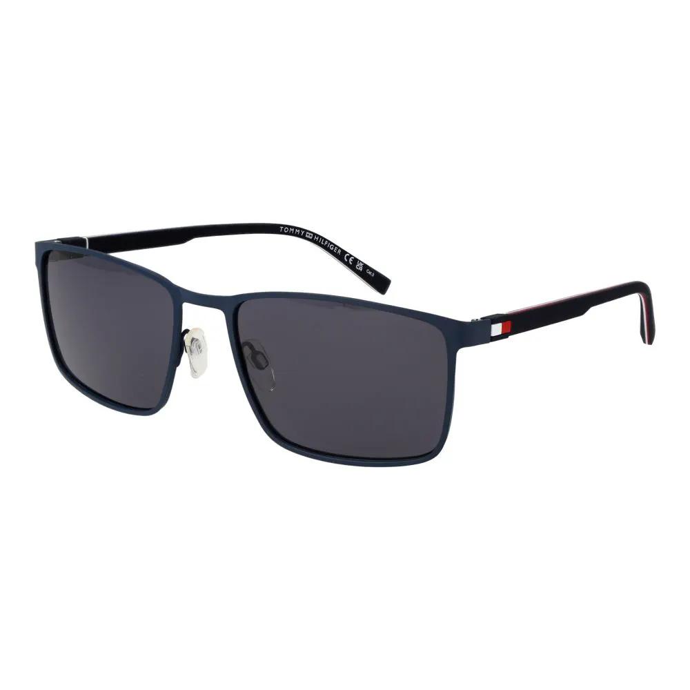 Lunettes de soleil en métal bleues Tommy Hilfiger