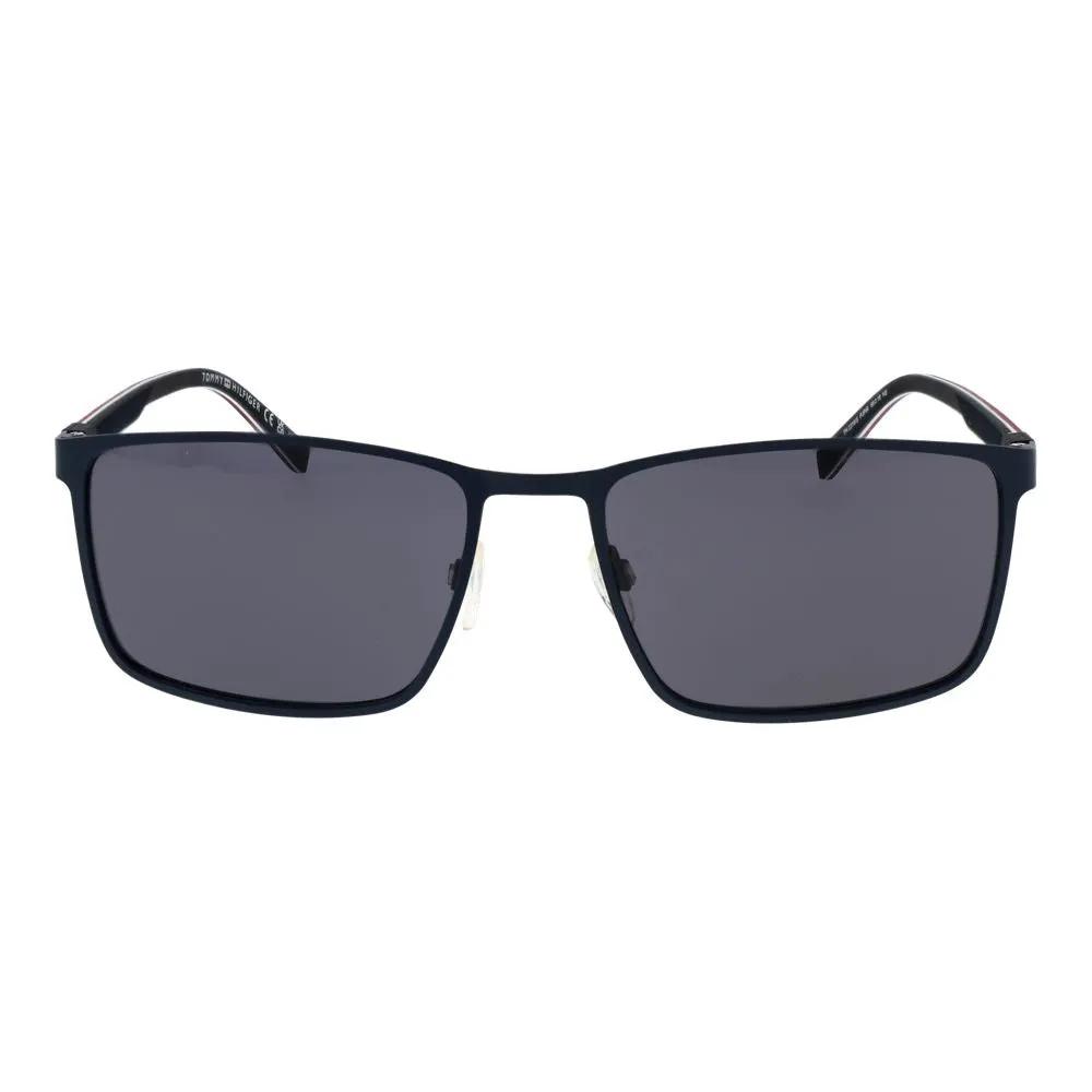 Lunettes de soleil en métal bleues Tommy Hilfiger