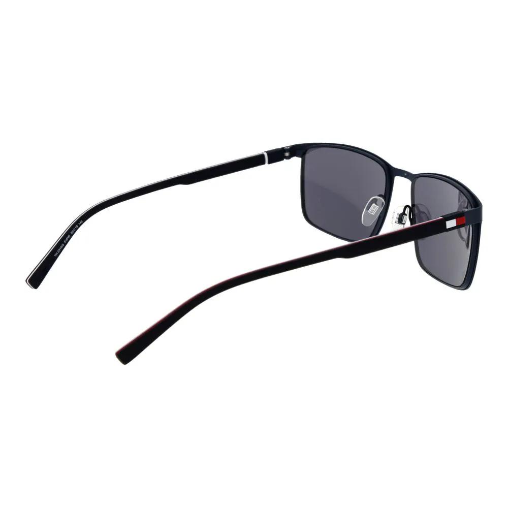 Lunettes de soleil en métal bleues Tommy Hilfiger