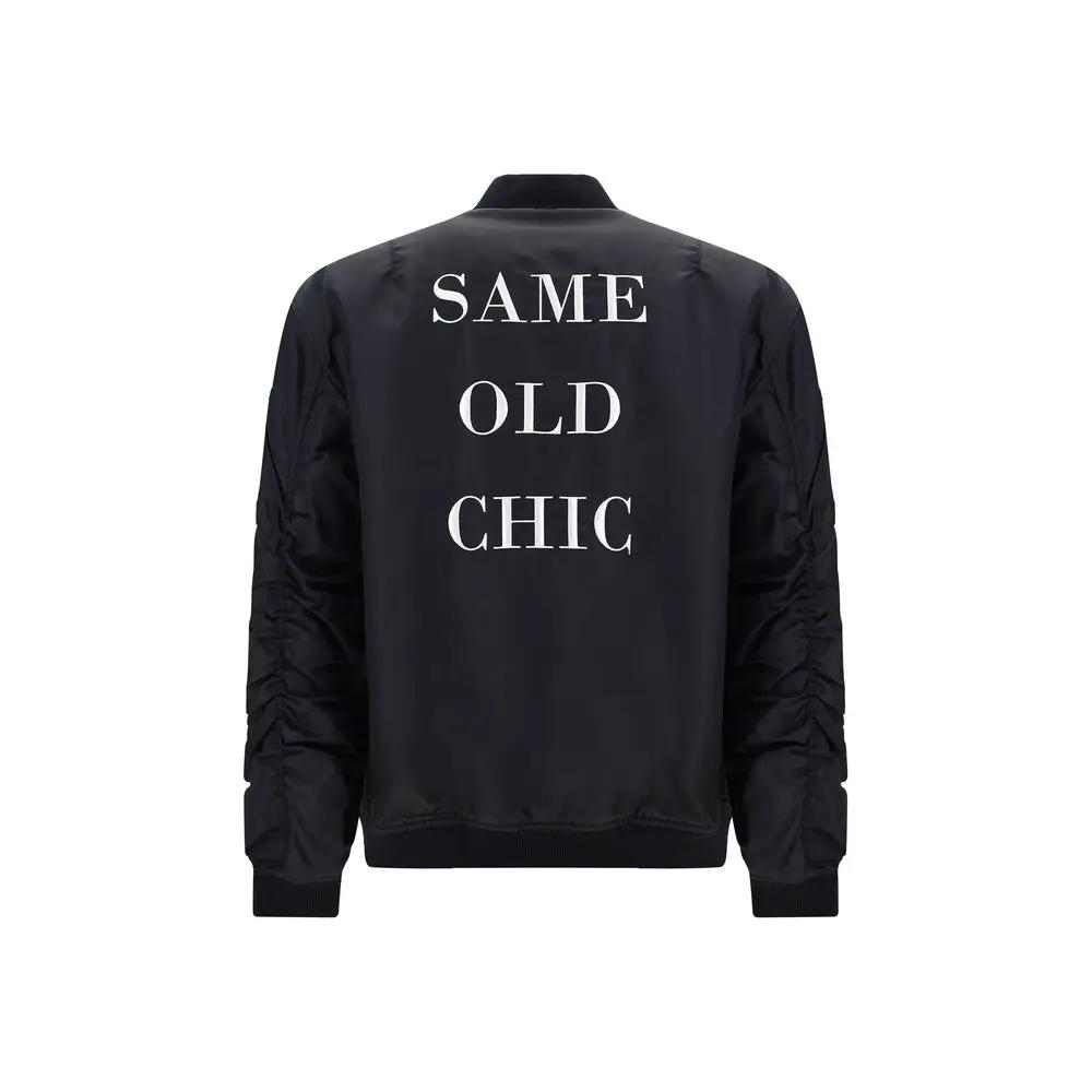 Moschino Black Polyamide Bomber