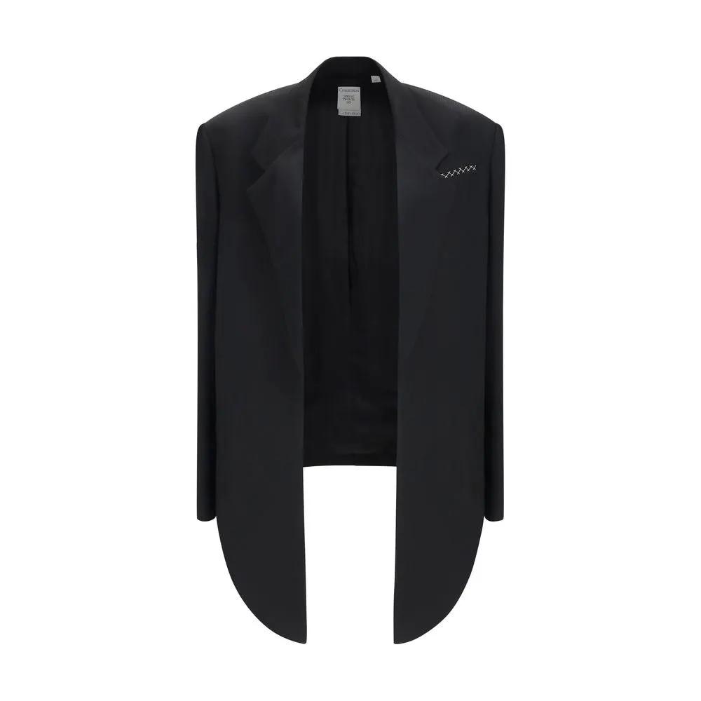 Calvin Klein Black Viscose Coat