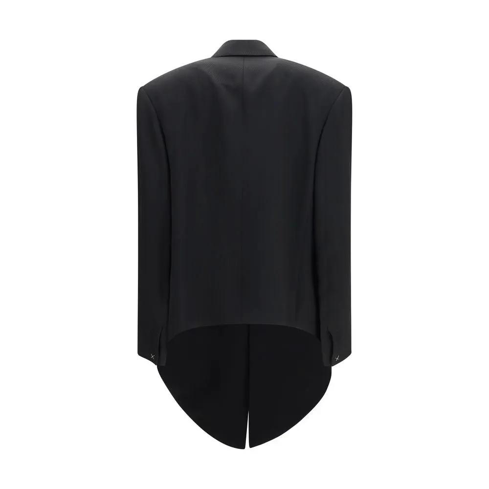 Calvin Klein Black Viscose Coat