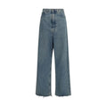 Maison Margiela Blue Cotton High-Waisted Jean
