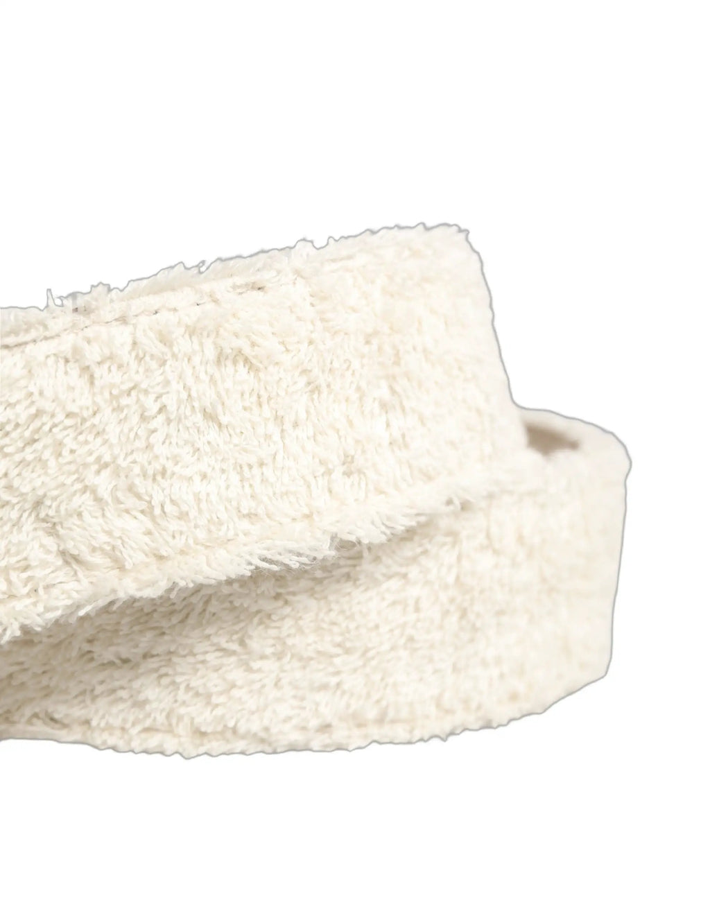 Ceinture Dolce & Gabbana en coton molletonné blanc avec boucle en métal logo DG