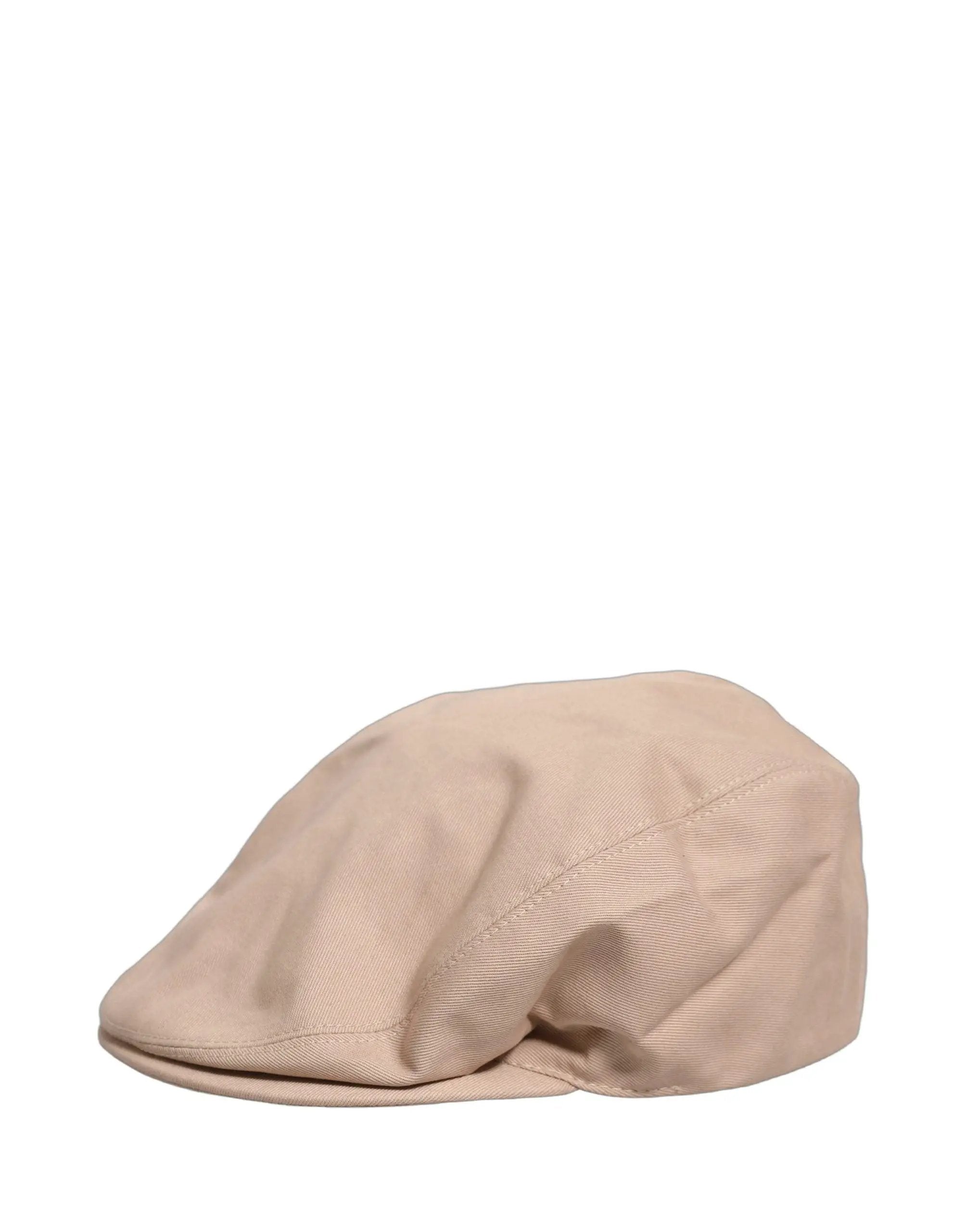 Dolce &amp; Gabbana Chapeau Capello en tissu gavroche en coton beige pour hommes