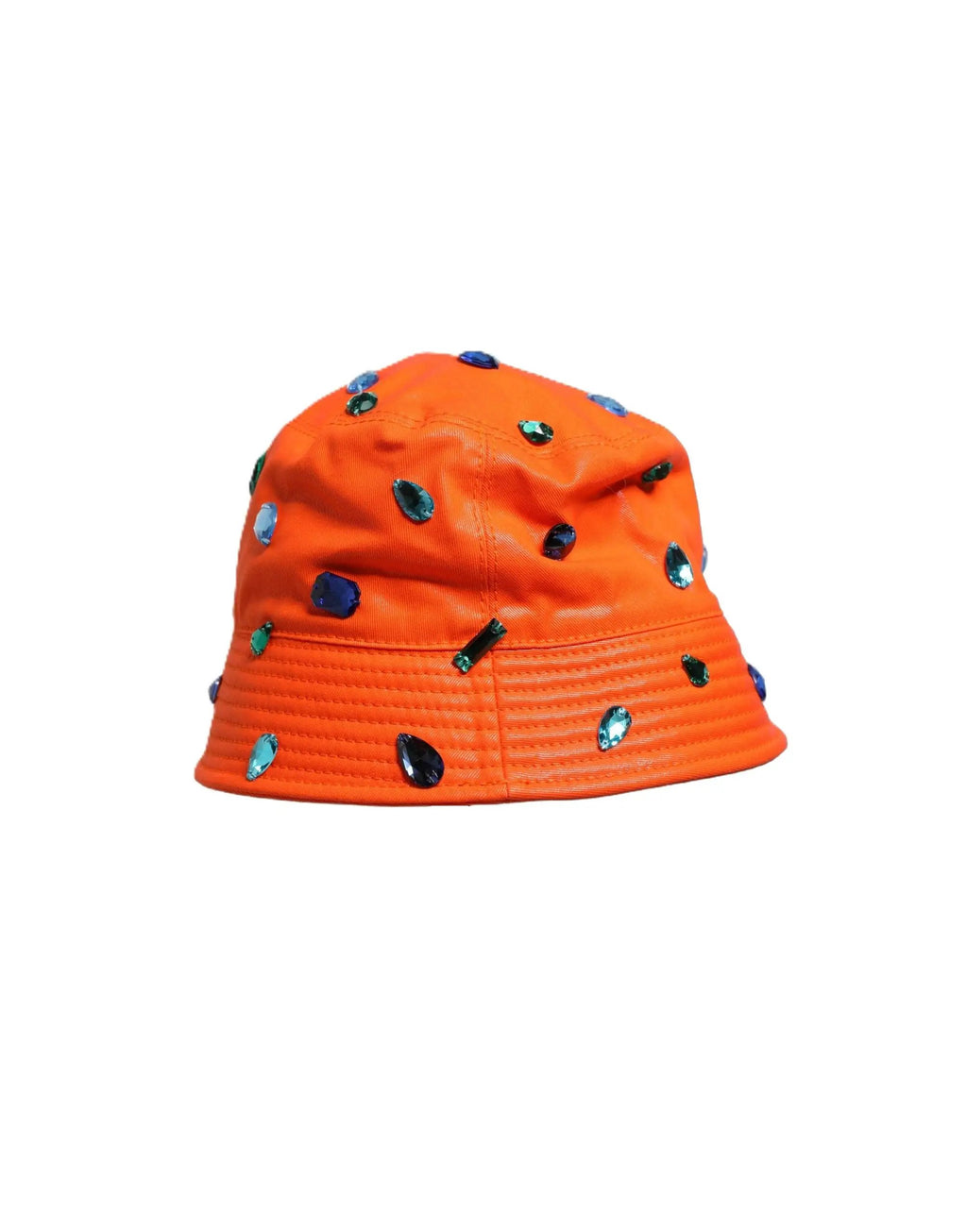Casquette Bob Pêcheur Dolce & Gabbana Ornée de Cristaux Oranges