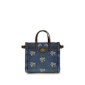 Sac à bandoulière Valentino Garavani en coton bleu