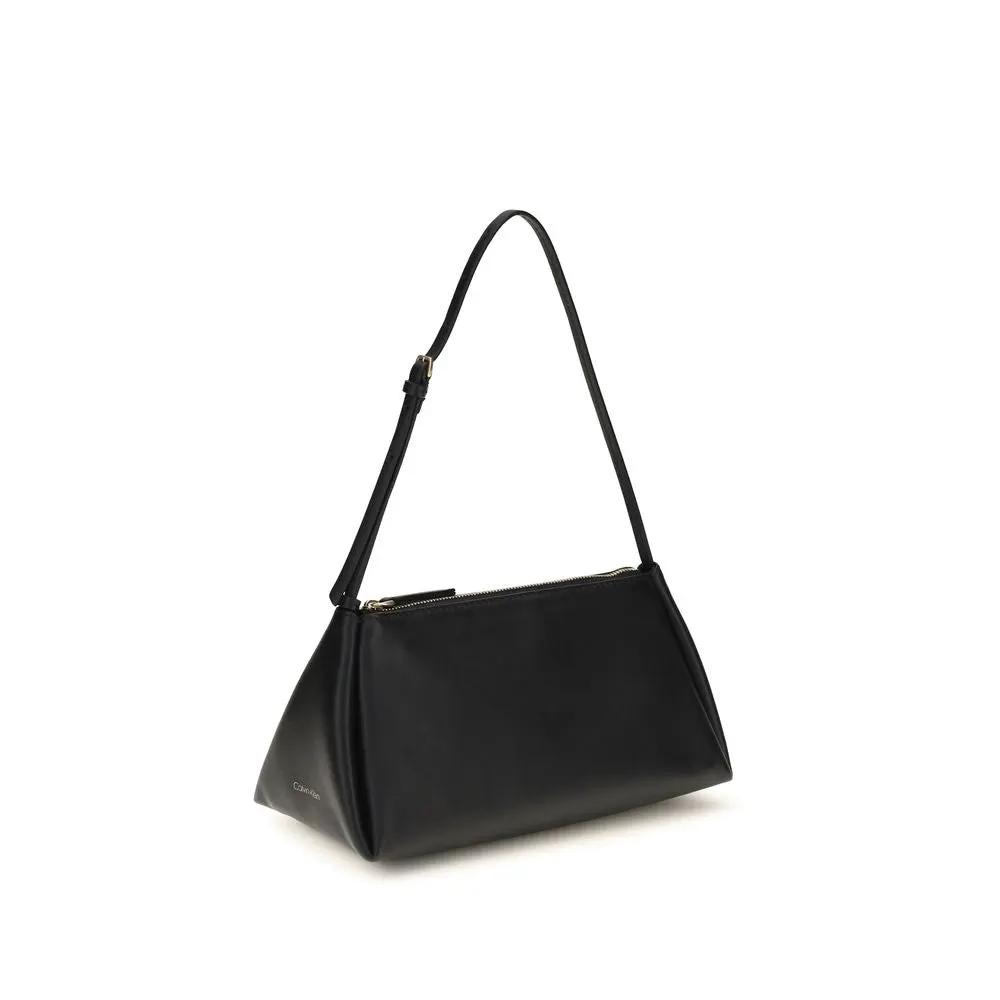 Sac bandoulière Calvin Klein en cuir de veau noir Bos Taurus