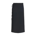 Calvin Klein Black Viscose Long Skirt