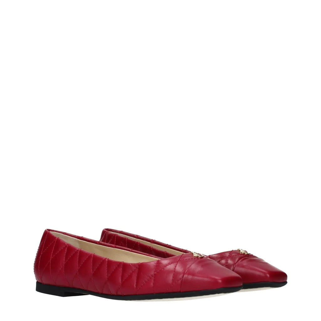 Ballerines en cuir rose Jimmy Choo