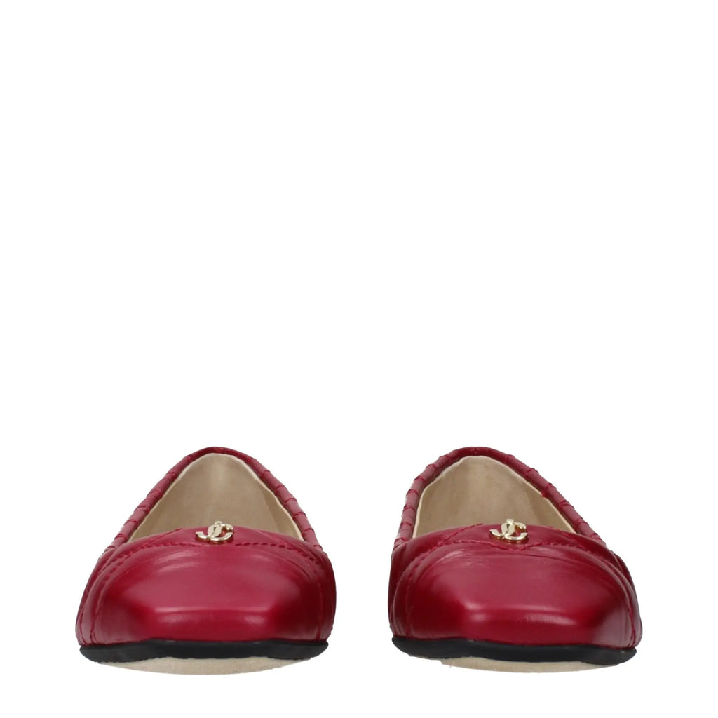 Ballerines en cuir rose Jimmy Choo