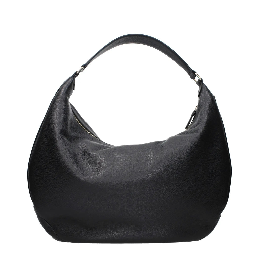 Jimmy Choo Black Leather Shoulder Bag
