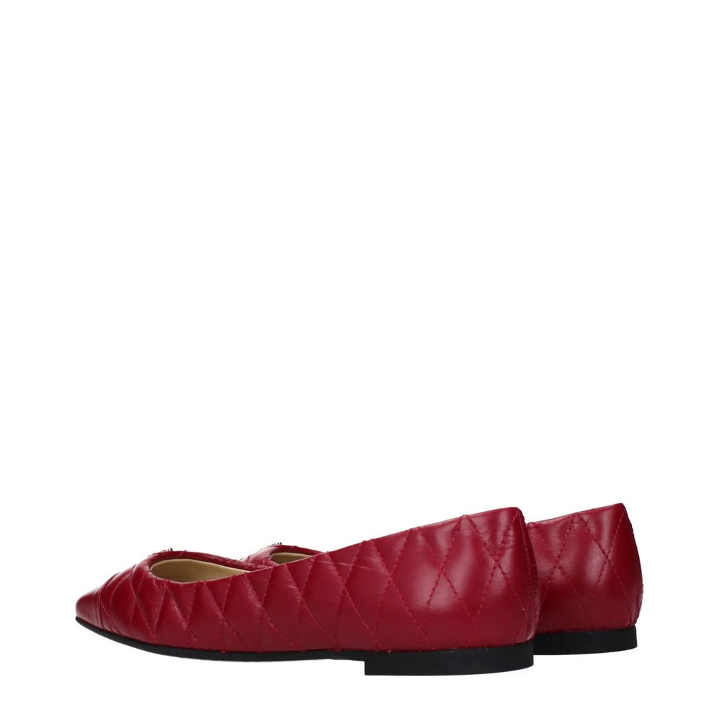 Ballerines en cuir rose Jimmy Choo