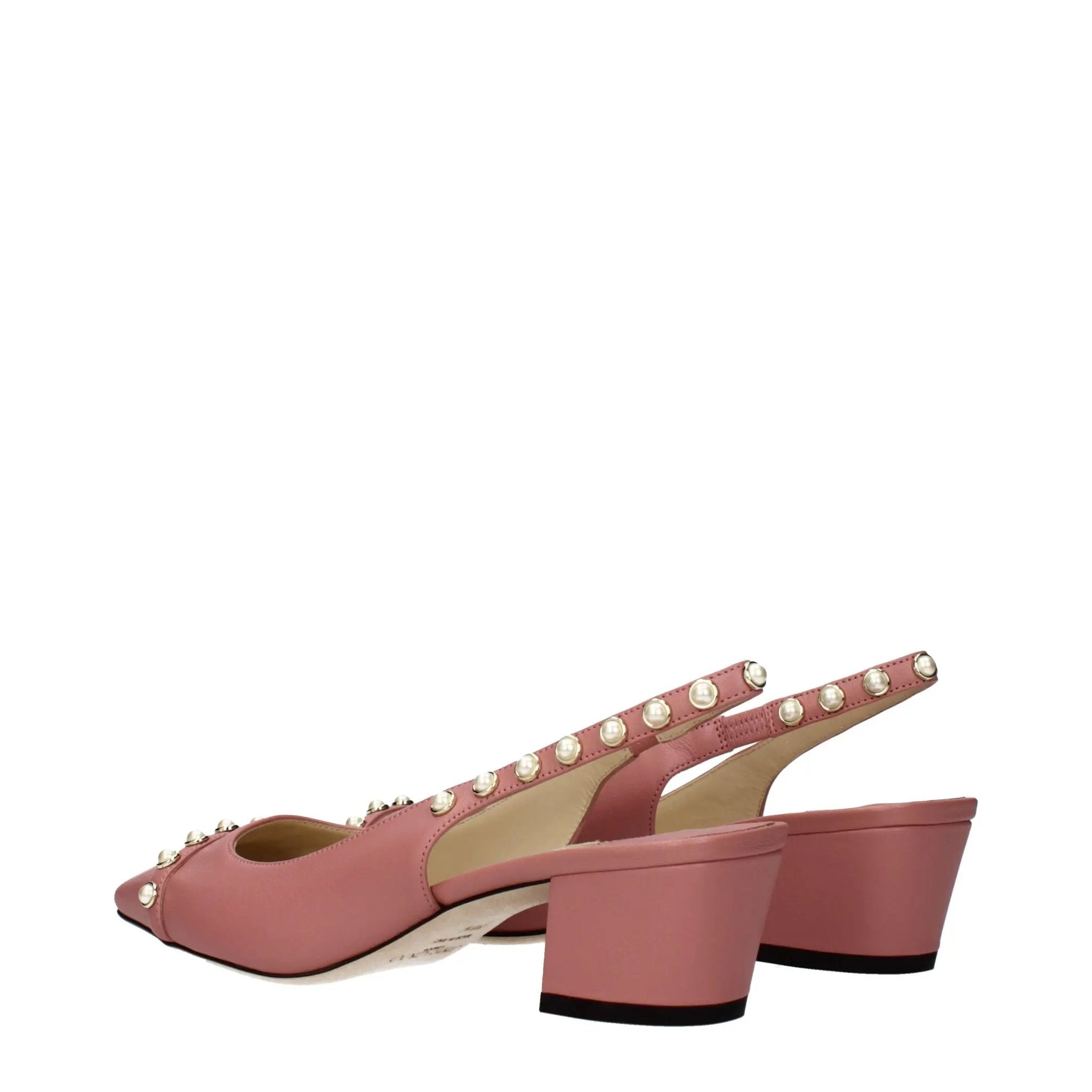 Jimmy Choo Pink Leather Platform Sandals