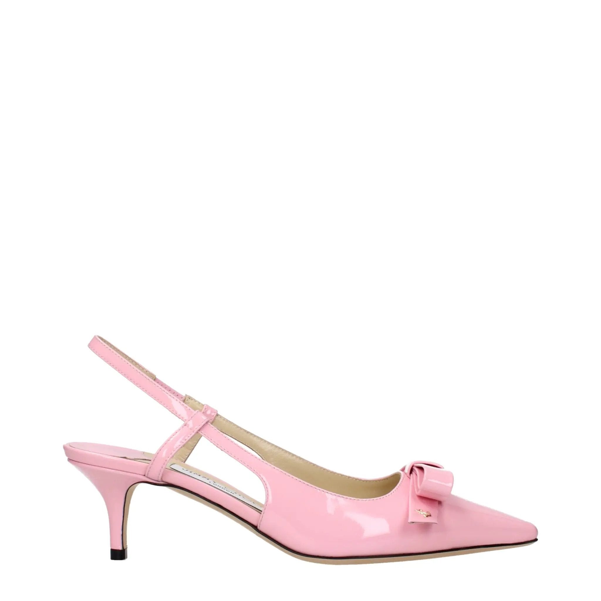 Jimmy Choo Pink Leather Stiletto Heel Sandals