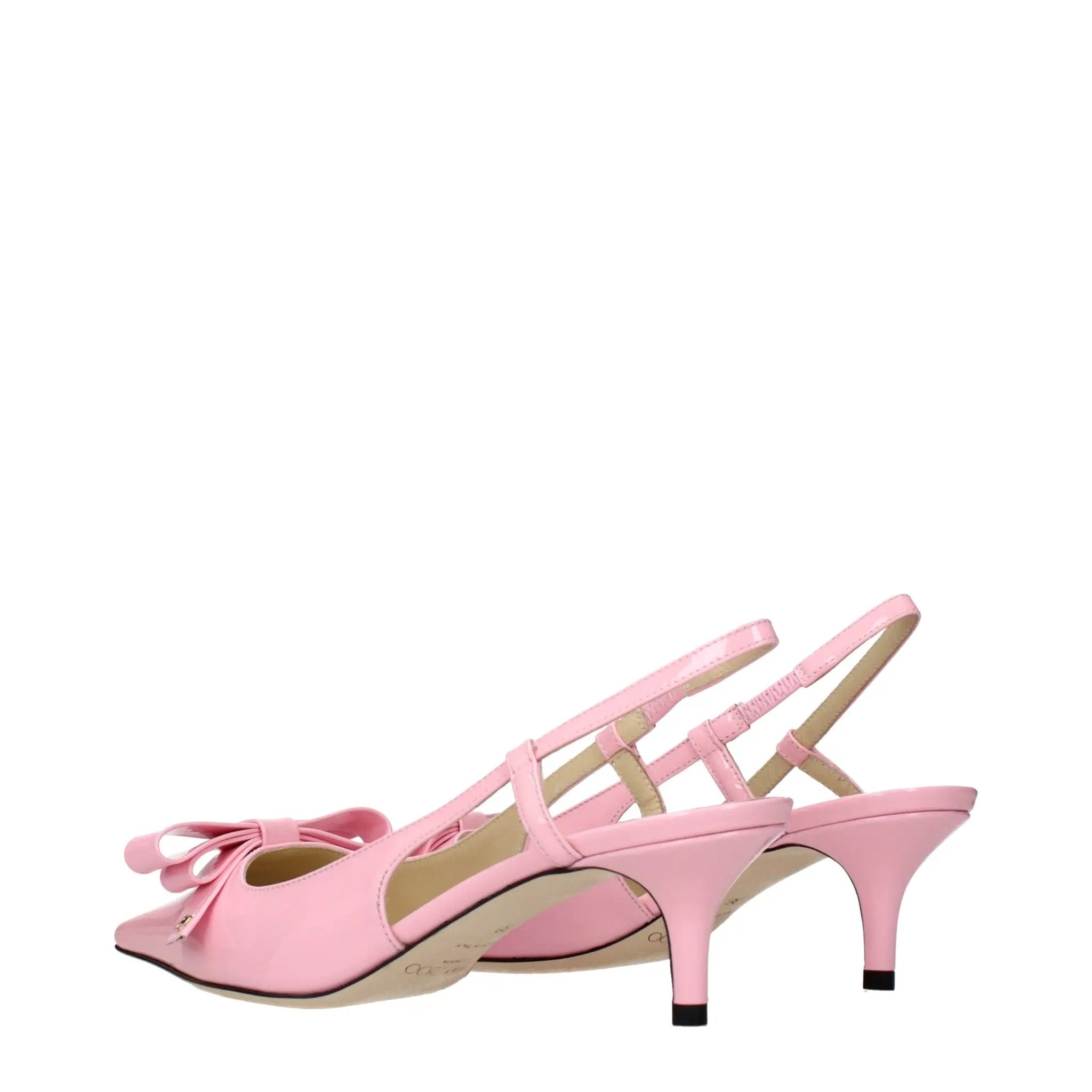 Jimmy Choo Pink Leather Stiletto Heel Sandals