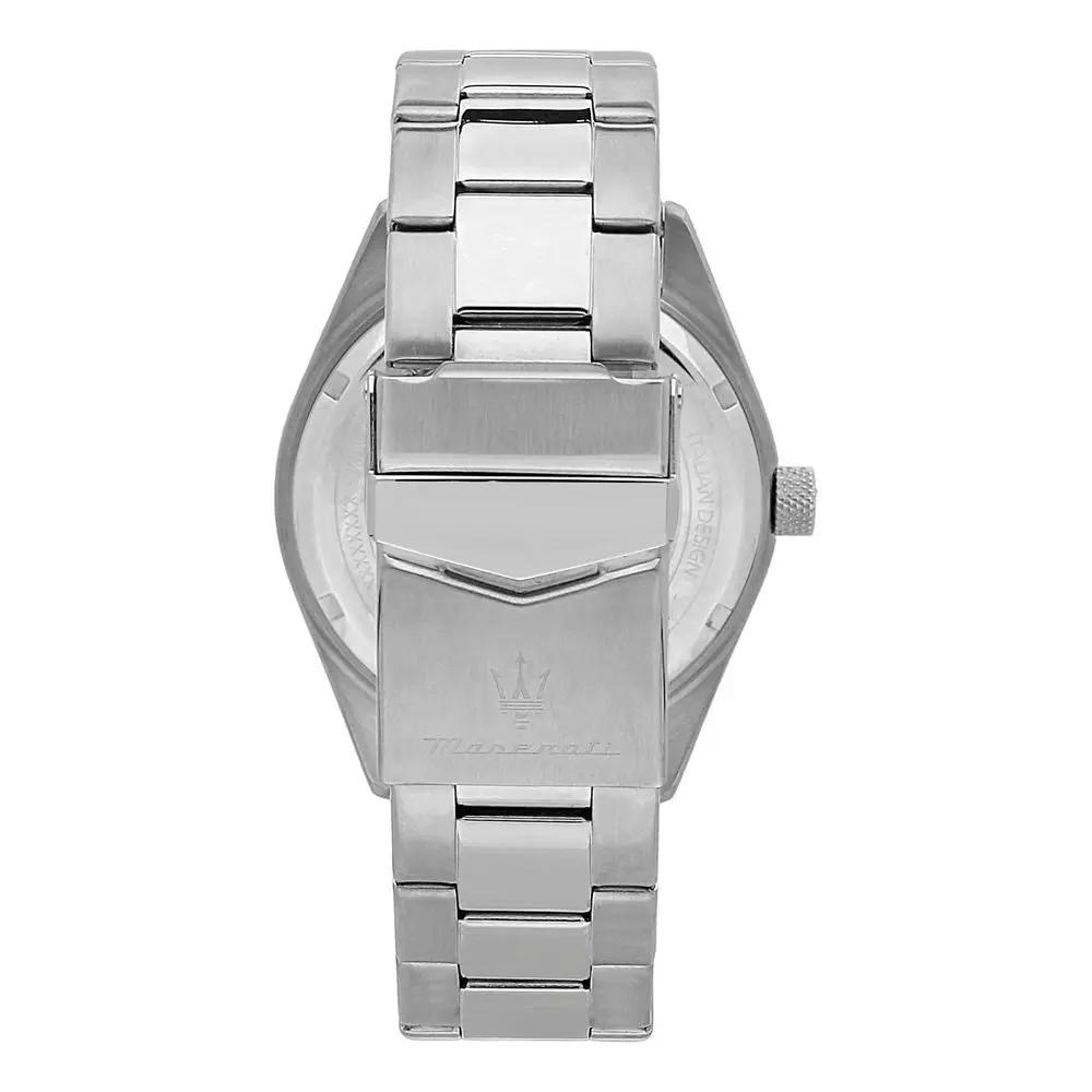 Montre habillée Maserati en acier inoxydable argenté