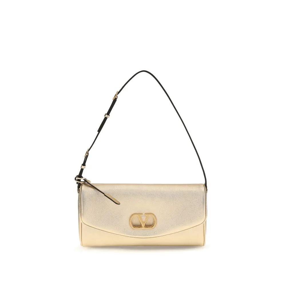 Valentino Garavani Gold Lamb Ovis Aries Aries Clutch Bag