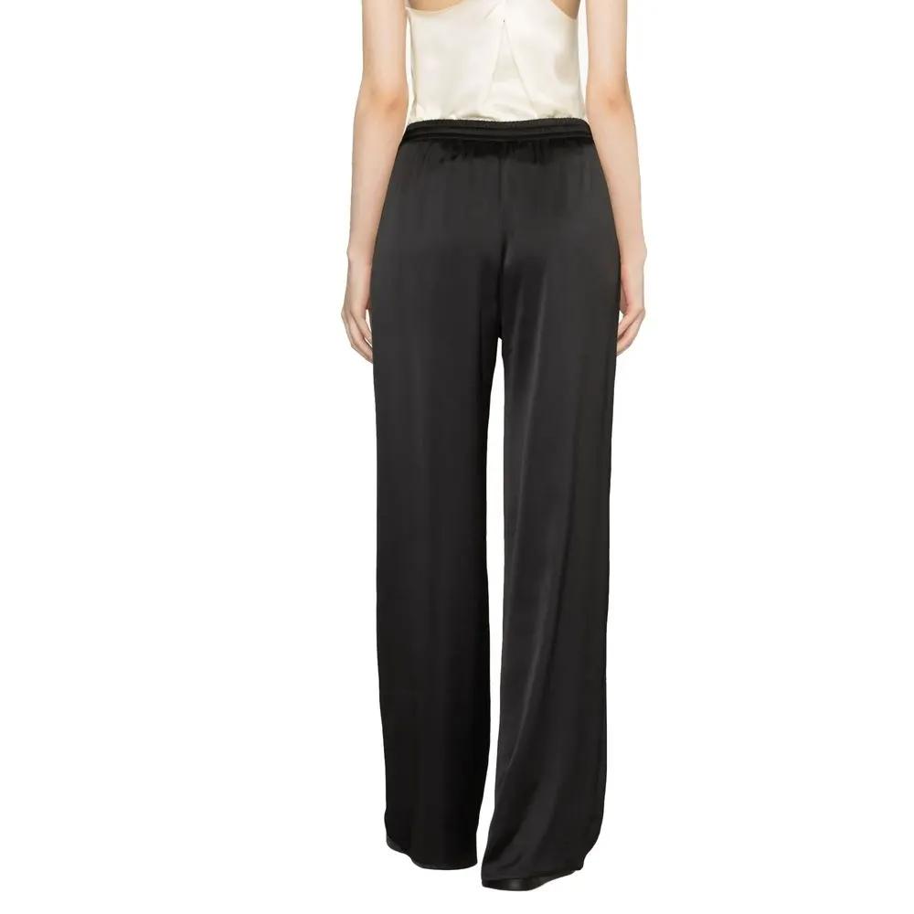 Pantalon décontracté en polyamide noir Herno