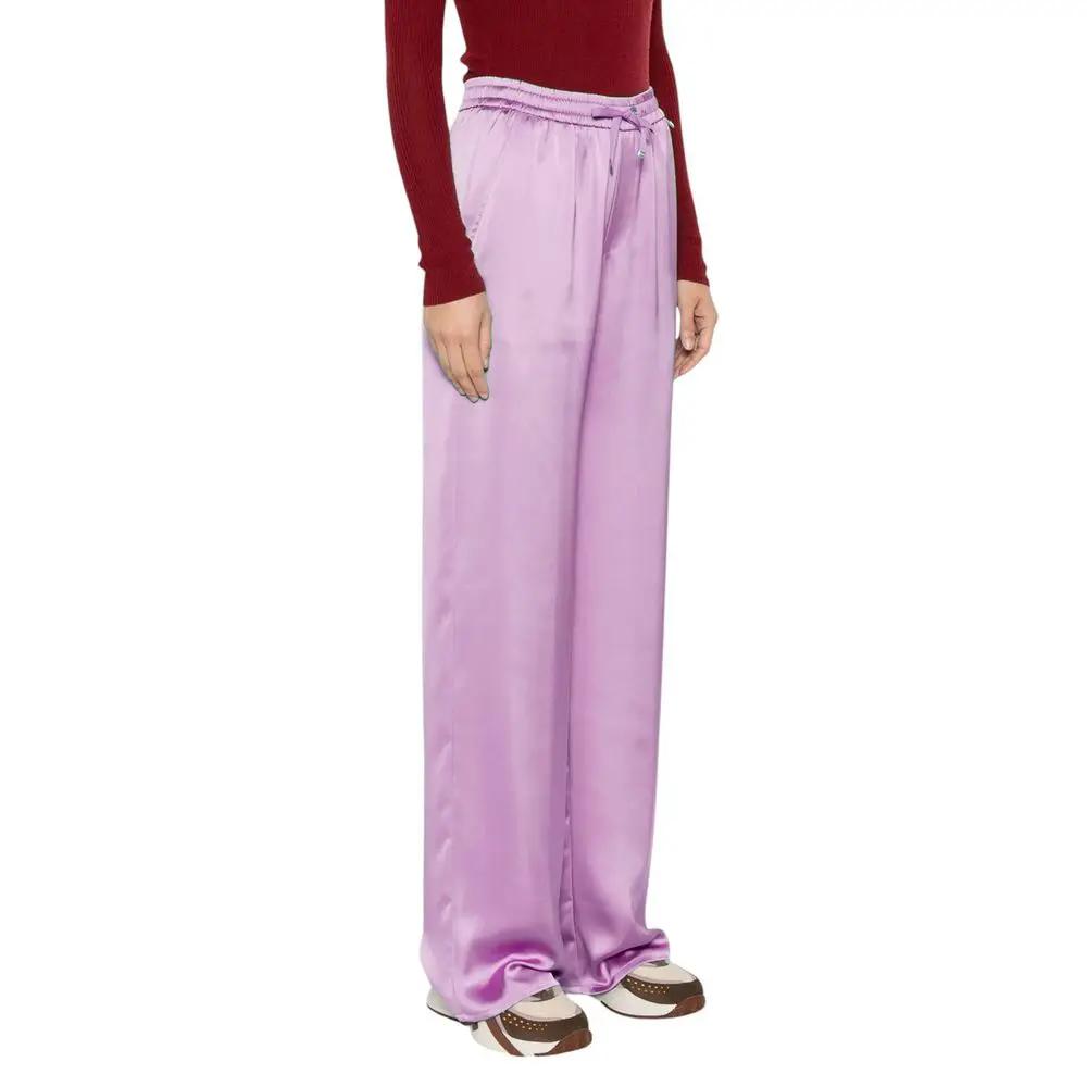 Pantalon décontracté Herno violet en polyester