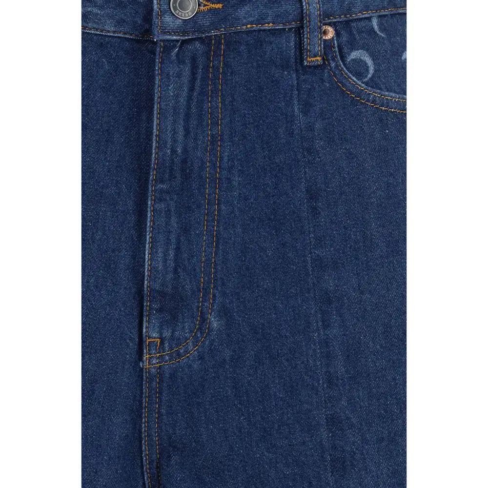 Shorts Bermudas en coton bleu Marine Serre