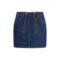 Mini-jupe en coton bleu Marine Serre