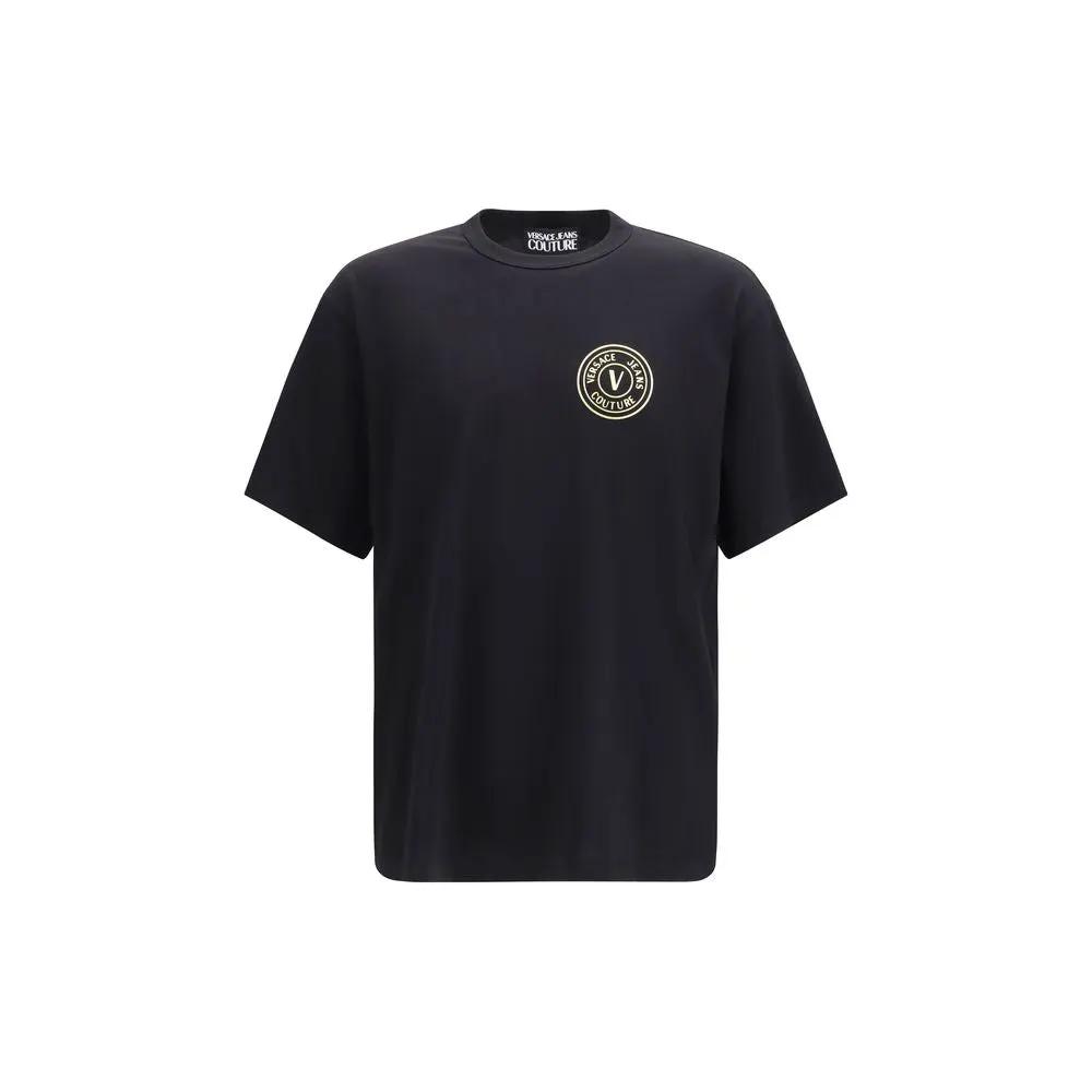 Versace Jeans Black Cotton T-Shirt