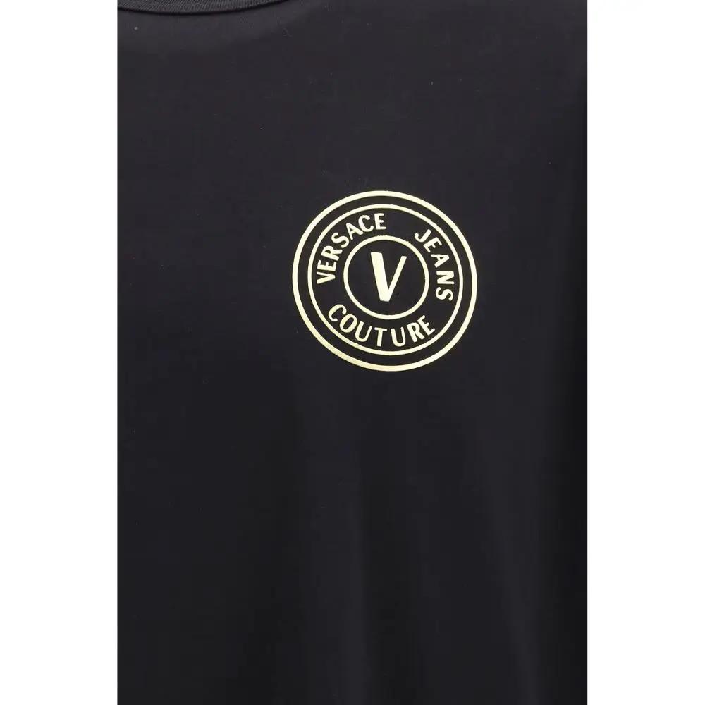 Versace Jeans Black Cotton T-Shirt