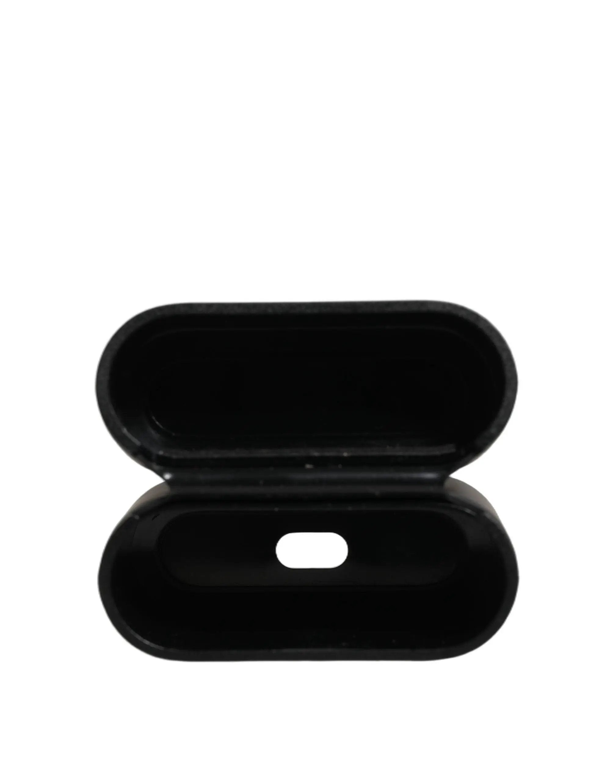 Dolce & Gabbana Étui AirPods Noir PVC Logo en Relief à Rabat Femme