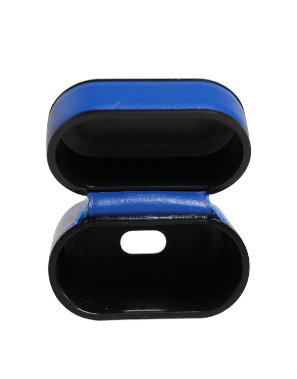 Dolce & Gabbana Case Blue Calf Leather Logo Flip Holder Strap Airpods