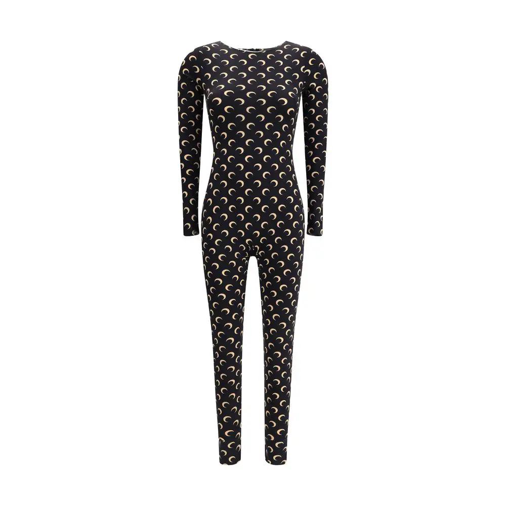 Marine Serre Brown Polyamide Jumpsuit