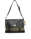 Sac bandoulière messager homme Dolce & Gabbana bicolore vert militaire