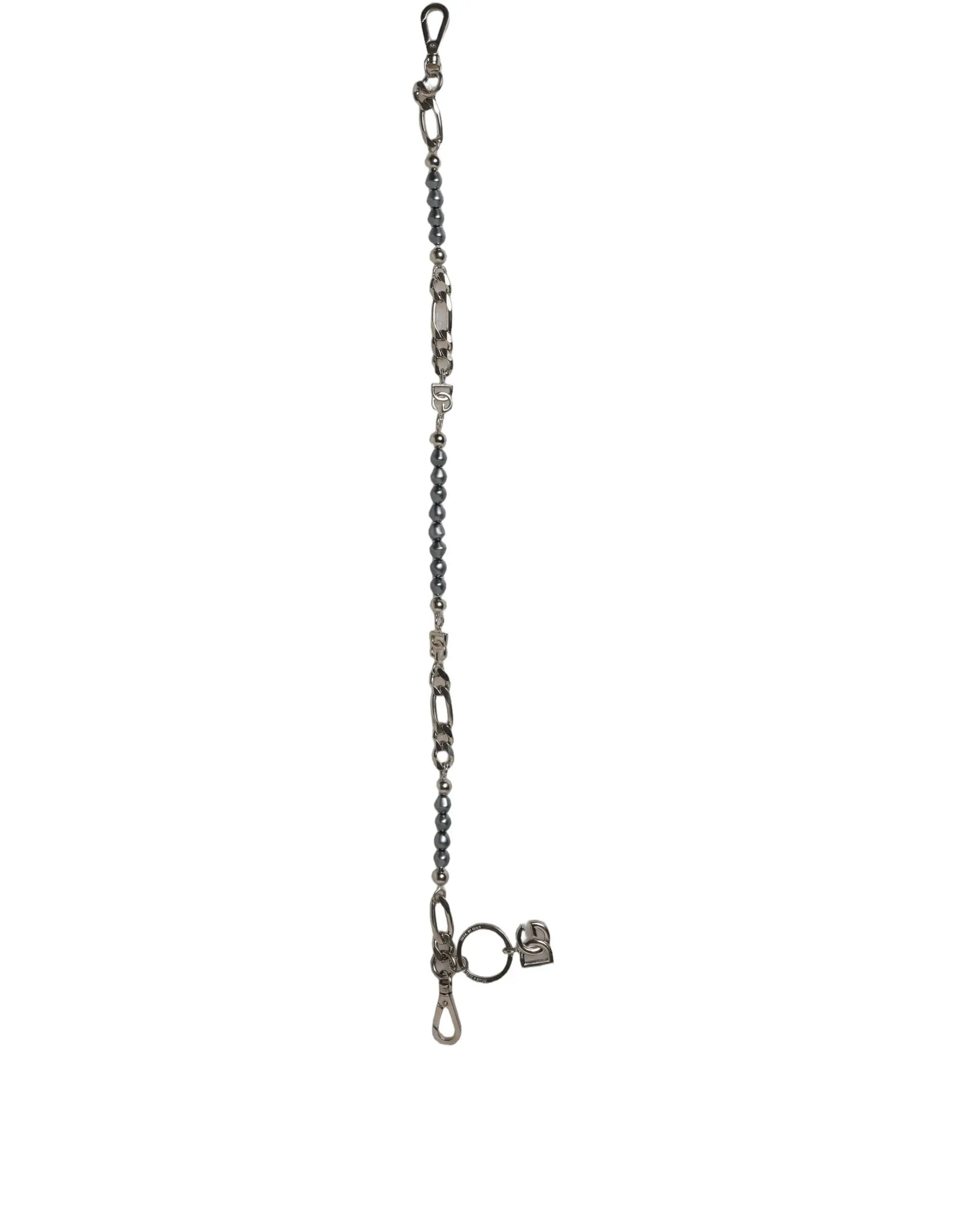 Collier Pendentif Signature DG Logo Chaîne Argentée Dolce & Gabbana