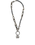 Collier Pendentif Signature DG Logo Chaîne Argentée Dolce & Gabbana
