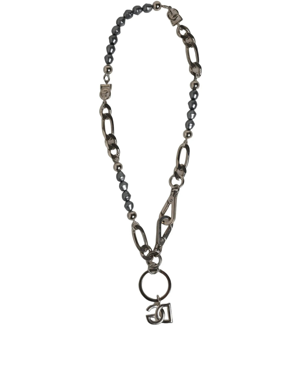 Collier Pendentif Signature DG Logo Chaîne Argentée Dolce & Gabbana