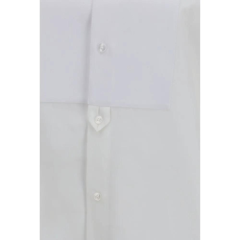 Saint Laurent White Cotton Dress Shirt