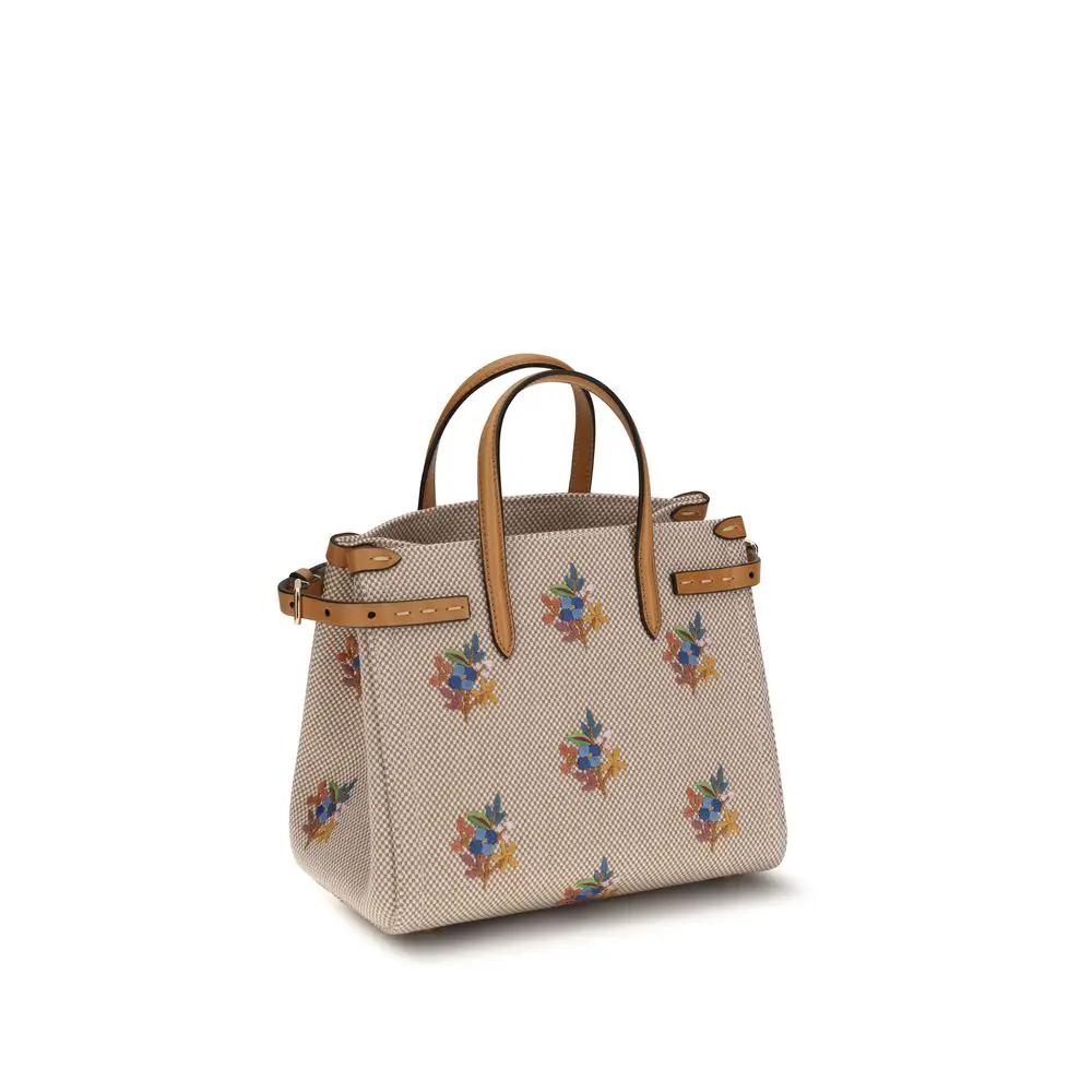 Valentino Garavani Beige Fabric Handbag