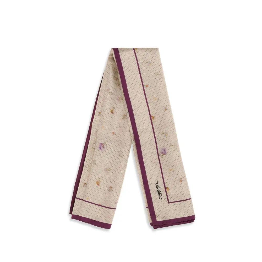 Foulard en soie beige Valentino Garavani