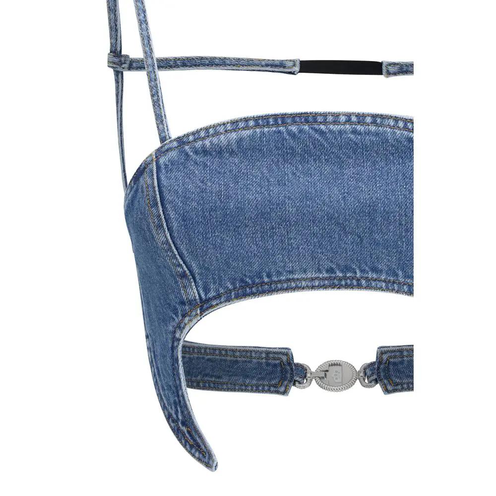 Chemise en jean bleue Marine Serre